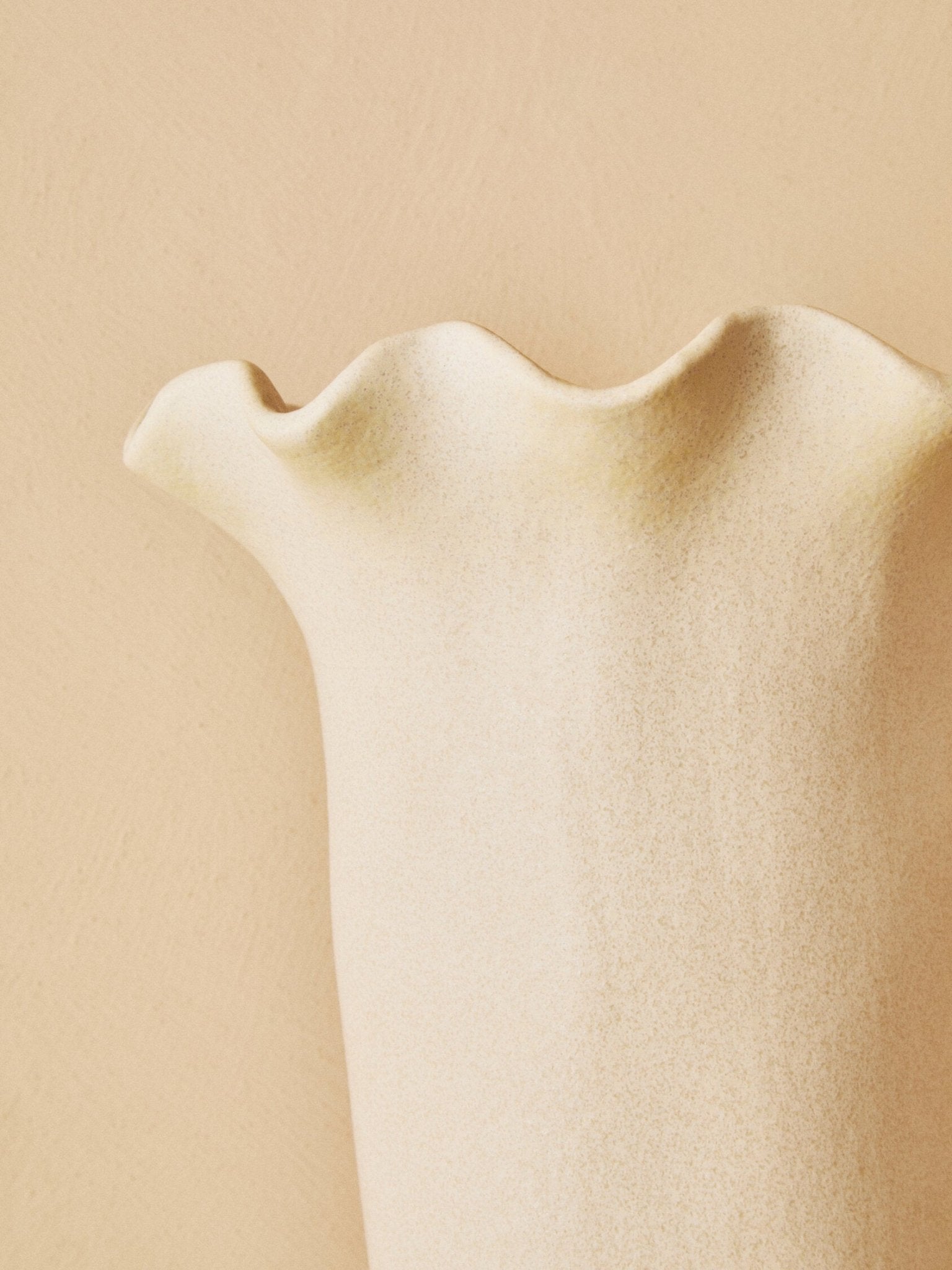 Sonata Large Cream Fluted Vase | Luxury Home Accessories | Heulog Glow