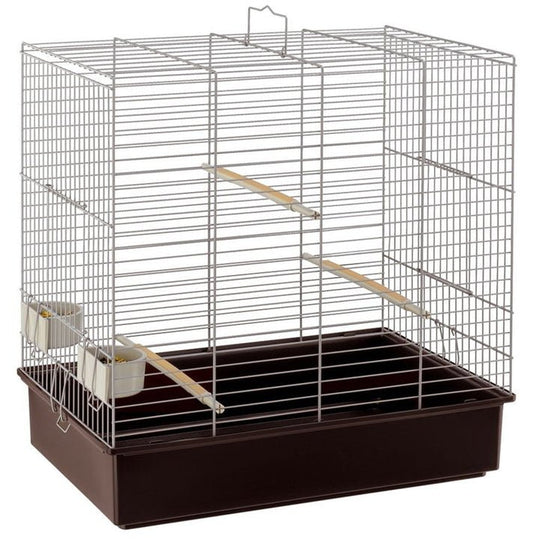 Sonia Parakeet Cage Grey 61.5x40x65cm | Luxury Home Accessories | Heulog Glow