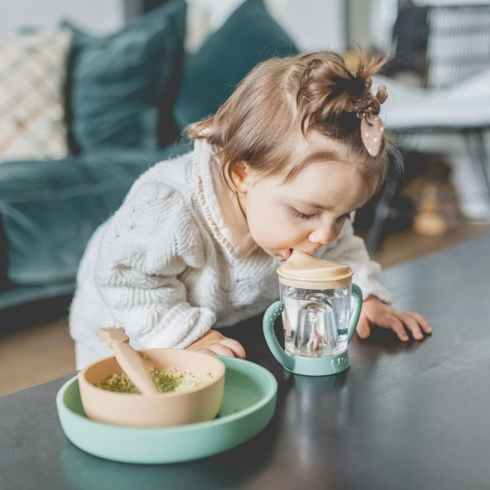 Sophie La Girafe Non-Spill Cup 6+ months | Luxury Home Accessories | Heulog Glow