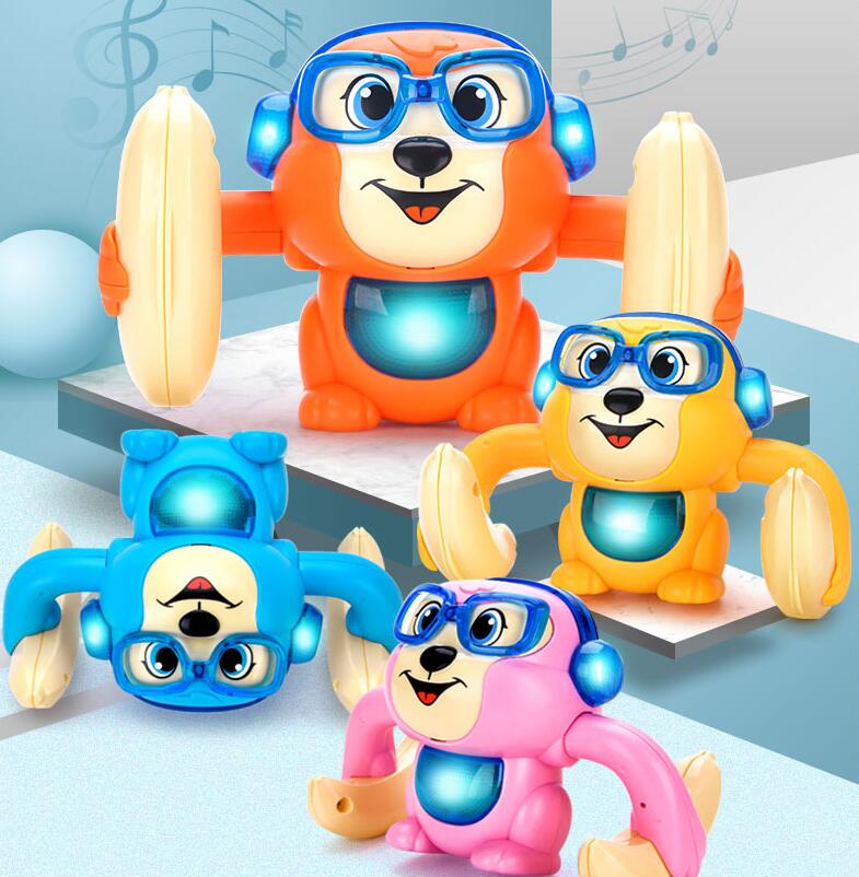 Sounding, Rolling And Somersault Monkey Electric Toy | Luxury Home Accessories | Heulog Glow