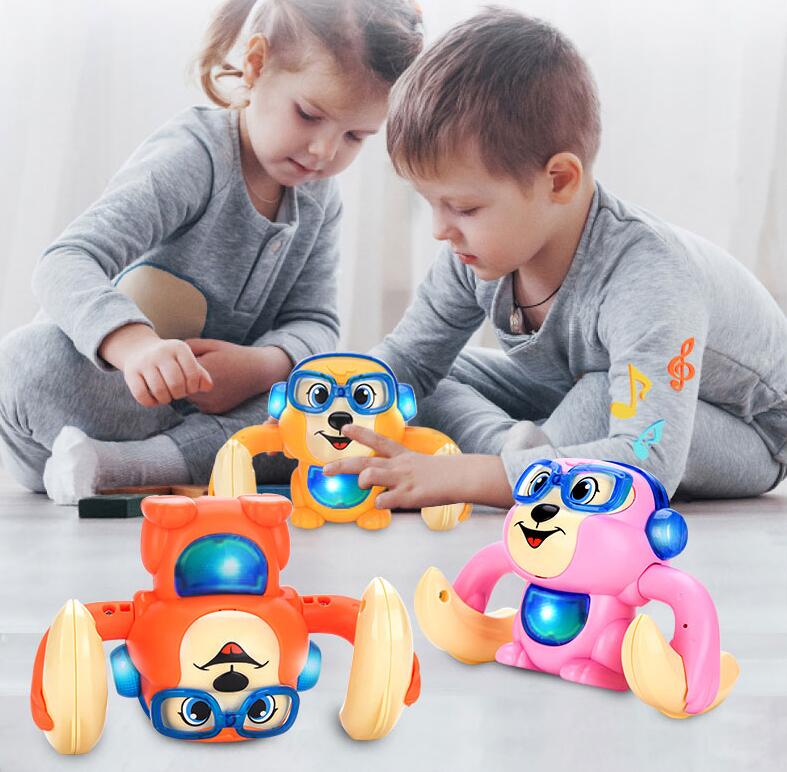 Sounding, Rolling And Somersault Monkey Electric Toy | Luxury Home Accessories | Heulog Glow