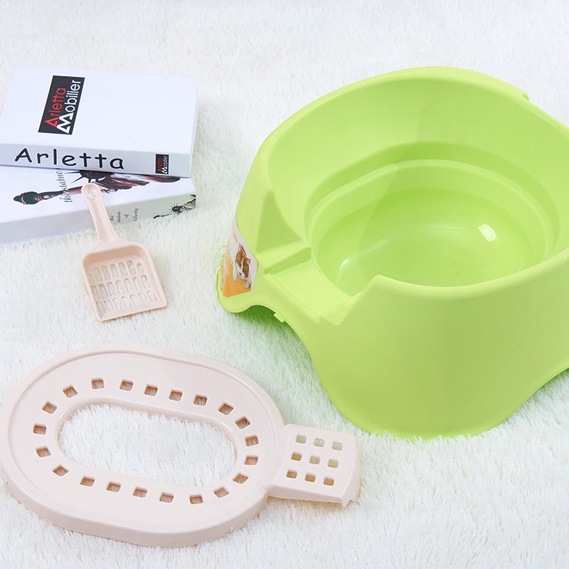 Spillproof Cat Litter Pan Semi-enclosed Oversize Cat Toilet | Luxury Home Accessories | Heulog Glow