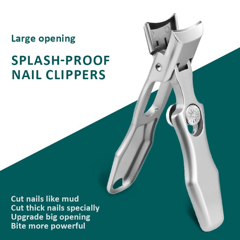 Splash Resistant Stainless Steel Nail Clippers With Large Openings | Luxury Home Accessories | Heulog Glow