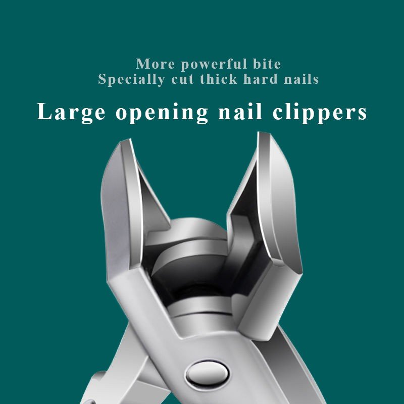 Splash Resistant Stainless Steel Nail Clippers With Large Openings | Luxury Home Accessories | Heulog Glow