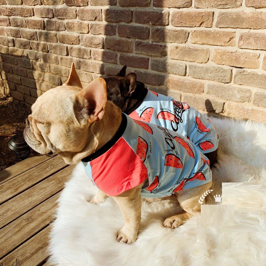 Spring And Autumn Thin Short Sleeve Dog Cotton Clothes | Luxury Home Accessories | Heulog Glow