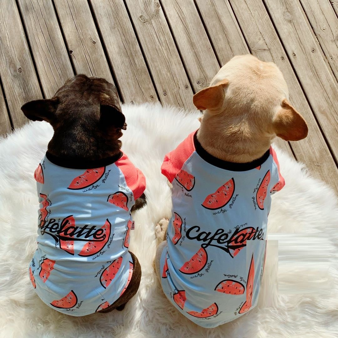 Spring And Autumn Thin Short Sleeve Dog Cotton Clothes | Luxury Home Accessories | Heulog Glow