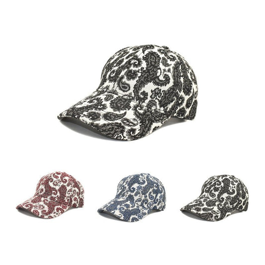 Spring And Summer Men And Women Baseball Cap Paisley Pattern Printed Baseball Cap | Luxury Home Accessories | Heulog Glow