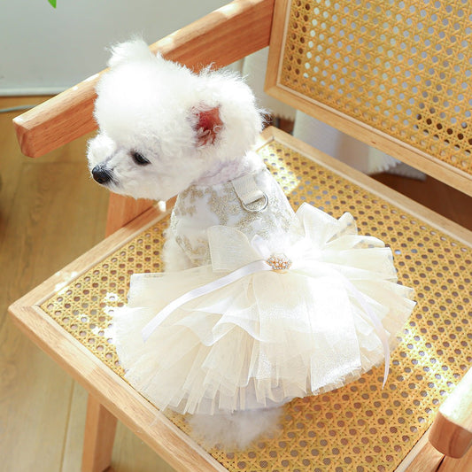 Spring And Summer Thin Dog Cat Wedding Dress | Luxury Home Accessories | Heulog Glow