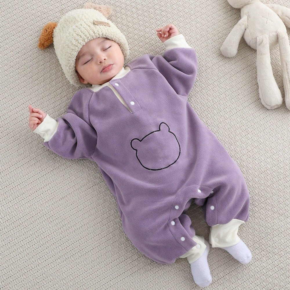 Spring, Autumn, Winter Olympics Beneficial Fleece Baby Warm Fleece-Lined Thick Outerwear Romper | Luxury Home Accessories | Heulog Glow