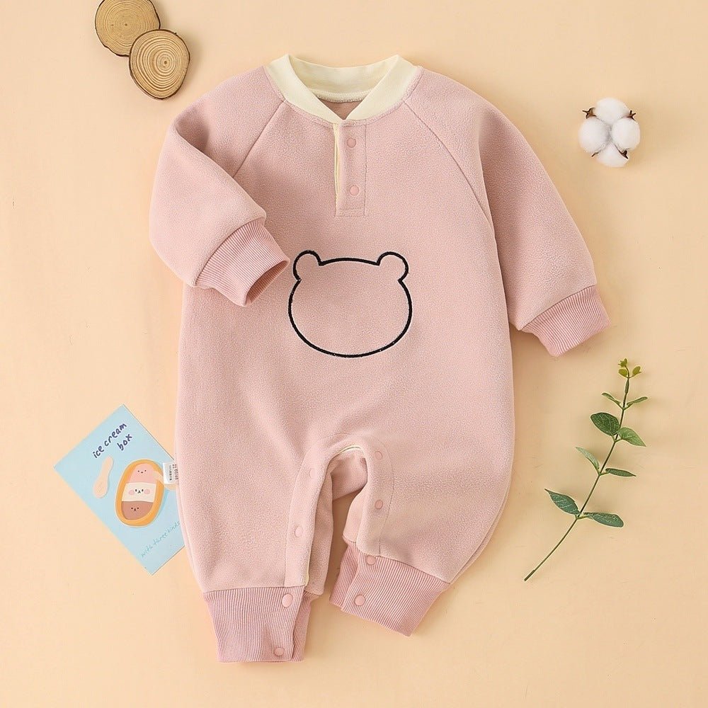 Spring, Autumn, Winter Olympics Beneficial Fleece Baby Warm Fleece-Lined Thick Outerwear Romper | Luxury Home Accessories | Heulog Glow