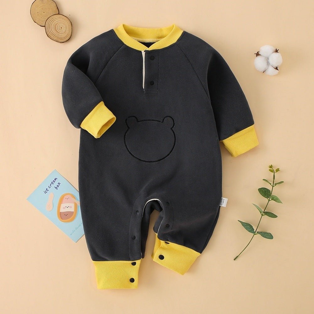 Spring, Autumn, Winter Olympics Beneficial Fleece Baby Warm Fleece-Lined Thick Outerwear Romper | Luxury Home Accessories | Heulog Glow