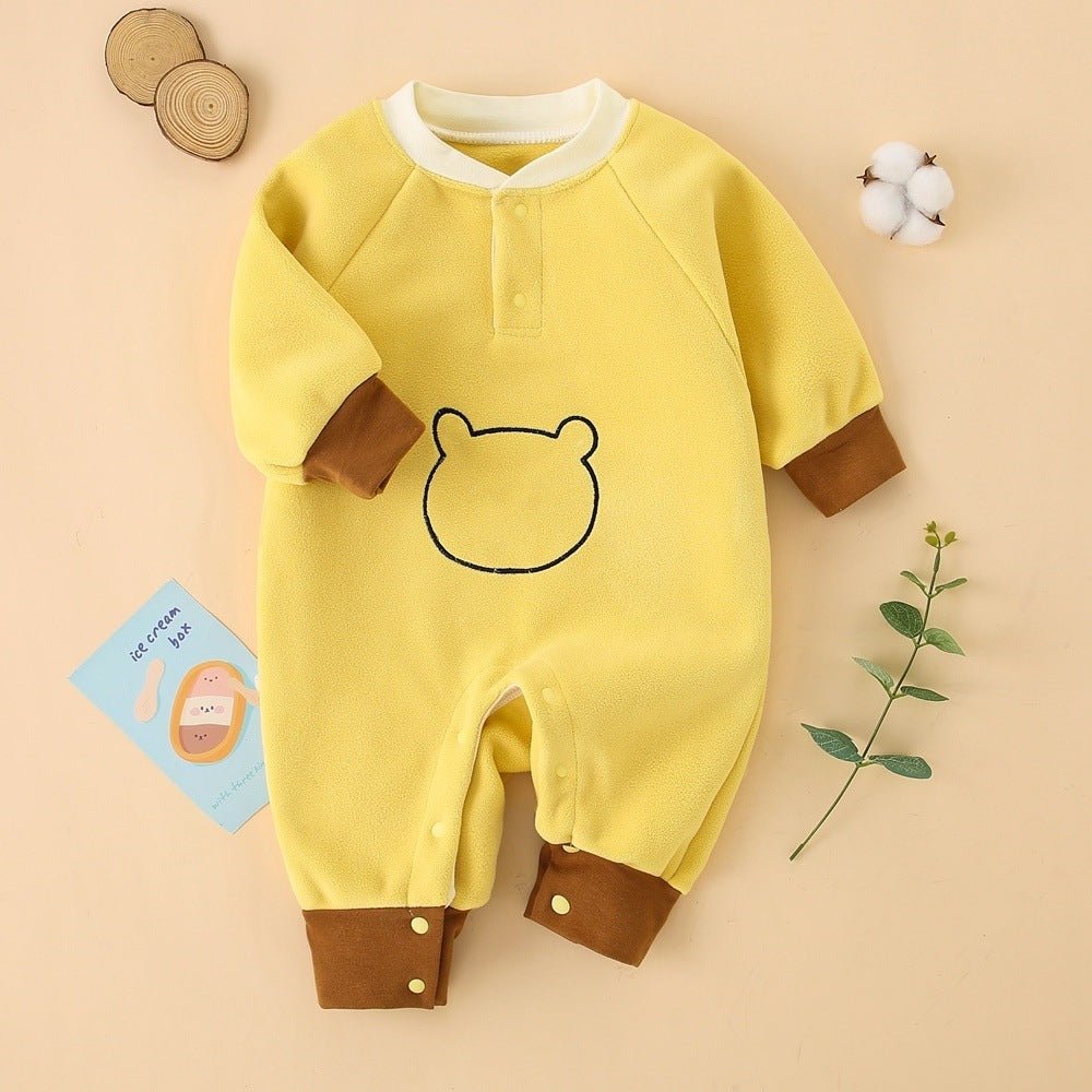 Spring, Autumn, Winter Olympics Beneficial Fleece Baby Warm Fleece-Lined Thick Outerwear Romper | Luxury Home Accessories | Heulog Glow
