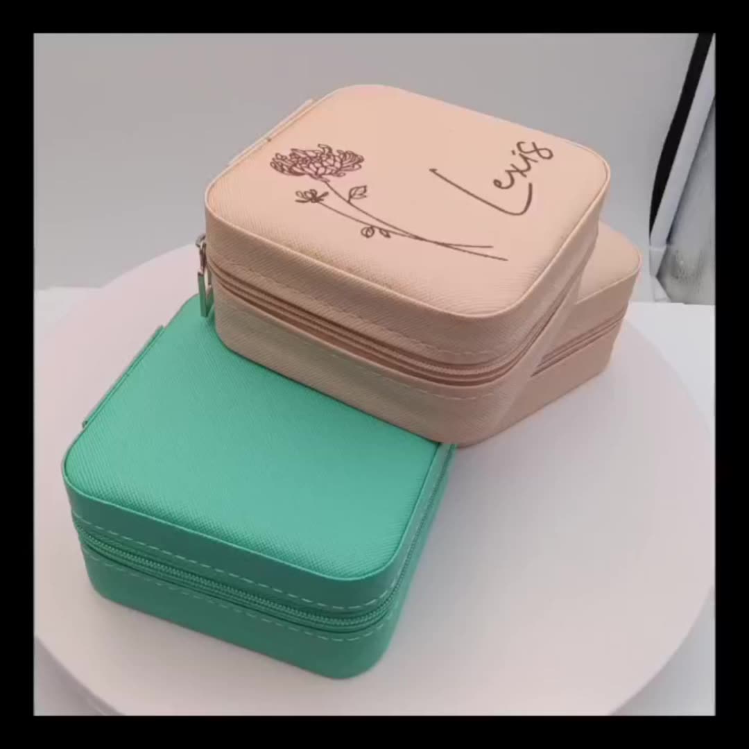 Square Jewelry Box Custom Name Content Valentine's Day Gift Holiday Gift Jewelry Box | Luxury Home Accessories | Heulog Glow