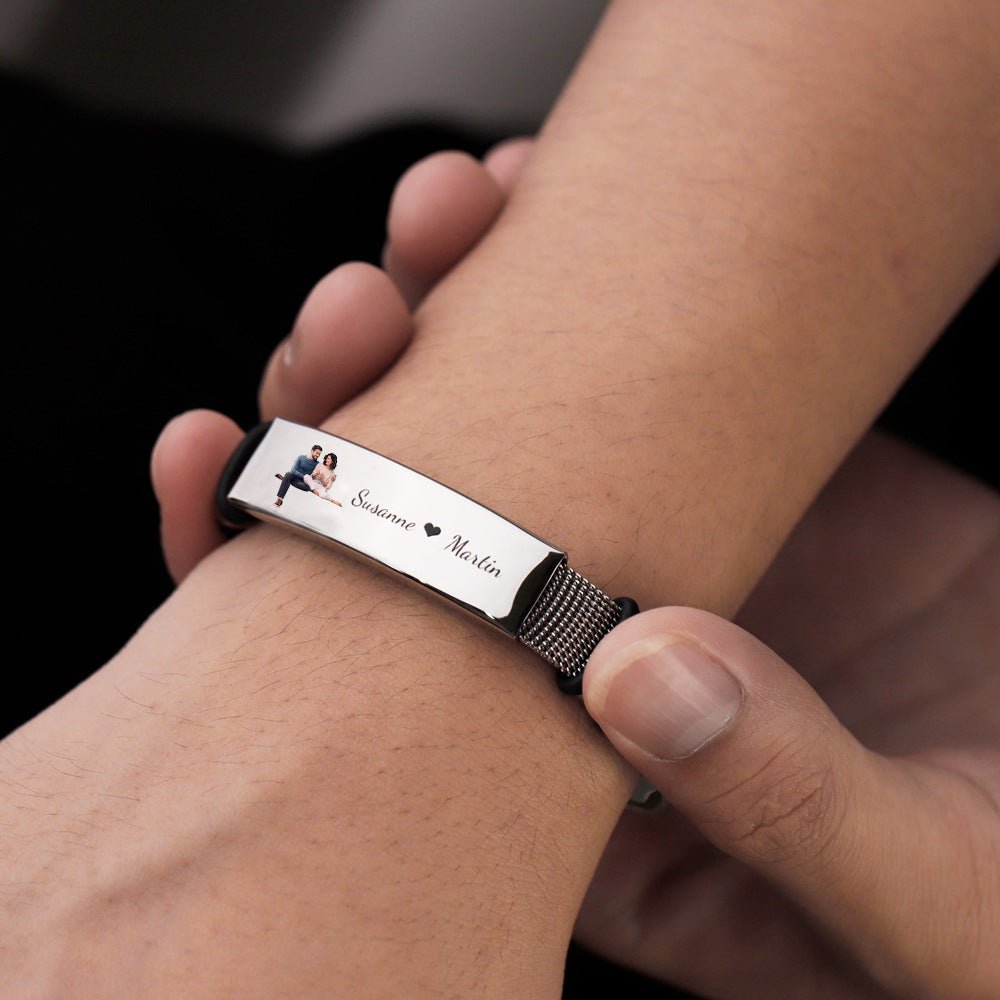 Stainless Steel Bracelet Valentine's Day Gift Personalized | Luxury Home Accessories | Heulog Glow