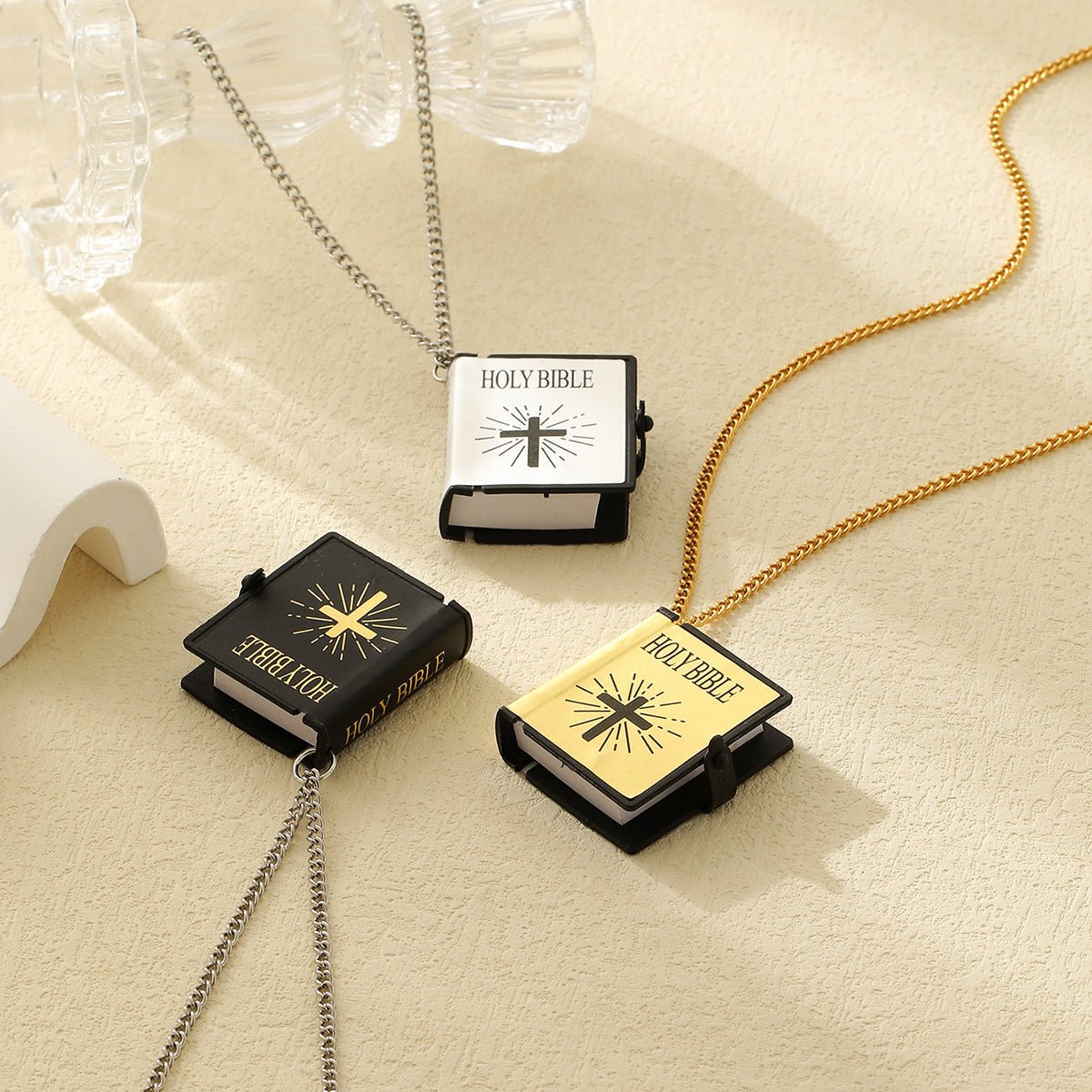 Stainless Steel Necklaces For Men Women Cross Bible Verses Pendant Christian Jesus Baptism Gifts Fashion Jewelry | Luxury Home Accessories | Heulog Glow