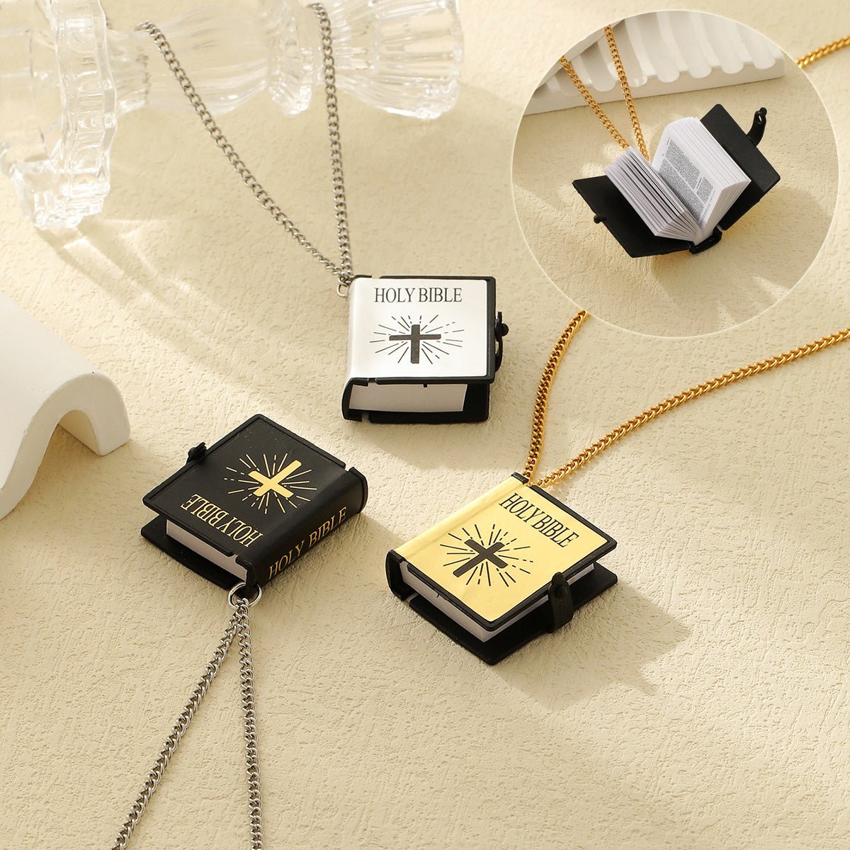 Stainless Steel Necklaces For Men Women Cross Bible Verses Pendant Christian Jesus Baptism Gifts Fashion Jewelry | Luxury Home Accessories | Heulog Glow