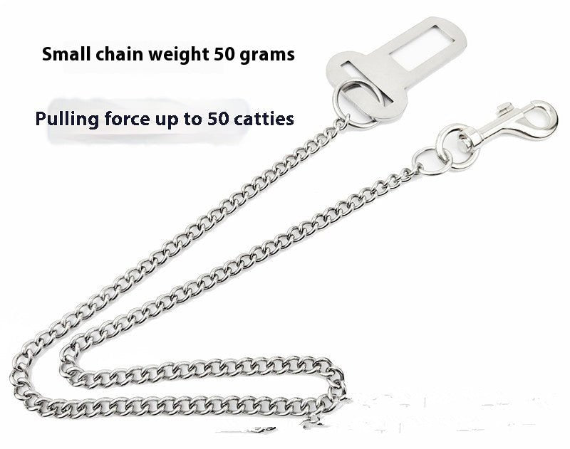 Stainless Steel Small Chain Puppy Car Safety Rope | Luxury Home Accessories | Heulog Glow