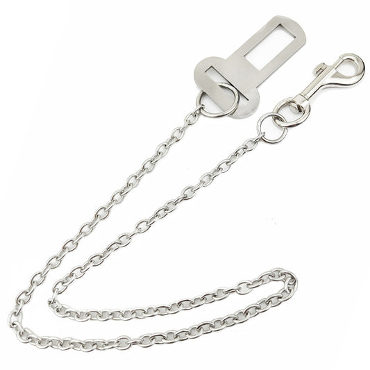Stainless Steel Small Chain Puppy Car Safety Rope | Luxury Home Accessories | Heulog Glow