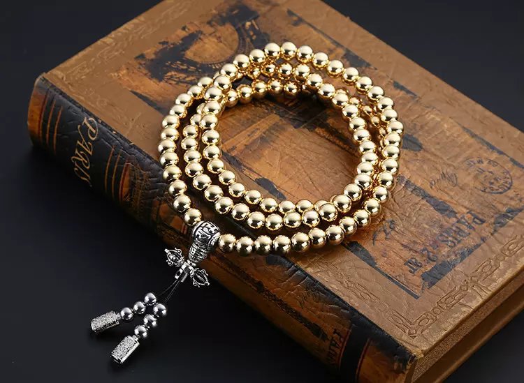 Stainless steel thunderbolt beads necklace | Luxury Home Accessories | Heulog Glow