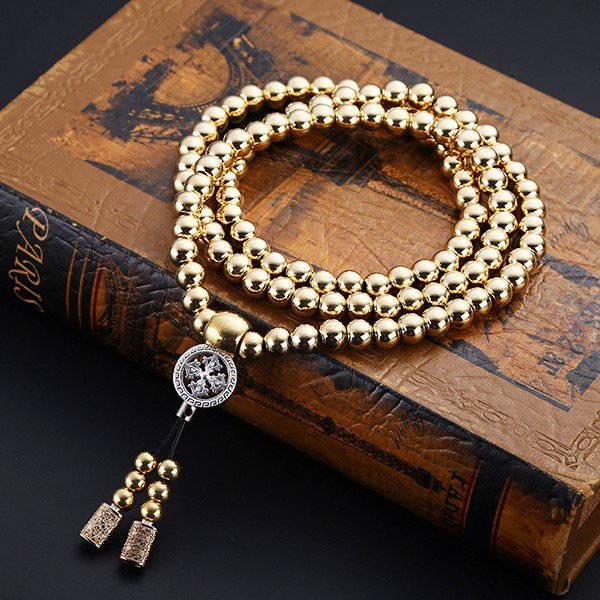 Stainless steel thunderbolt beads necklace | Luxury Home Accessories | Heulog Glow