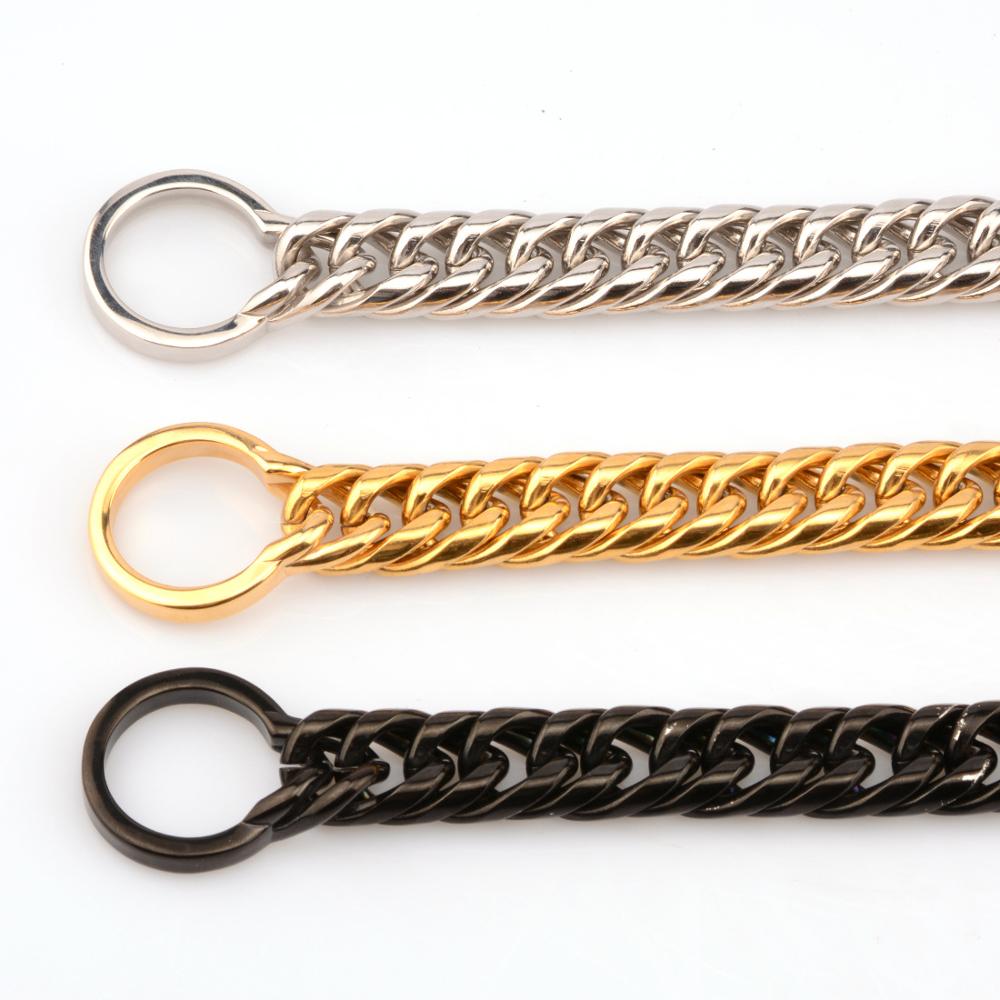 Stainless Steel Titanium Dog Leash Bulldog Pitbull Collar | Luxury Home Accessories | Heulog Glow