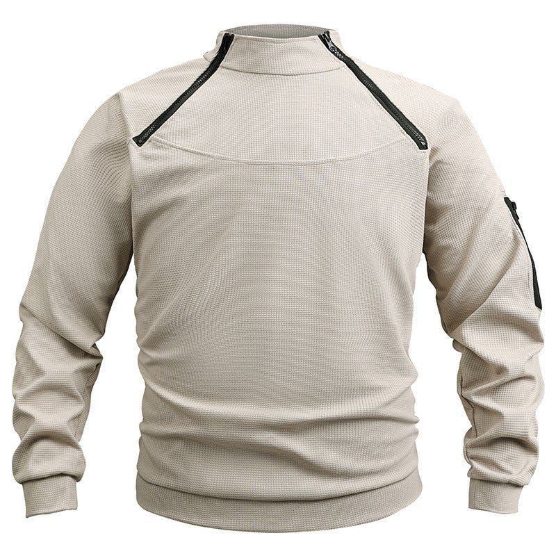Stand Collar Men's Sweater Warm And Loose Solid Color Clothing | Luxury Home Accessories | Heulog Glow