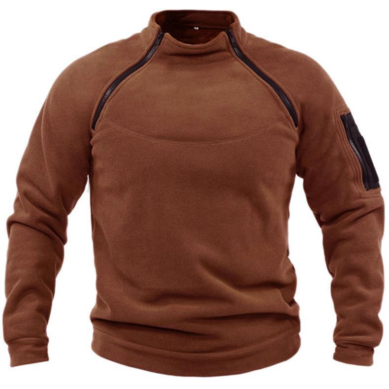 Stand Collar Men's Sweater Warm And Loose Solid Color Clothing | Luxury Home Accessories | Heulog Glow