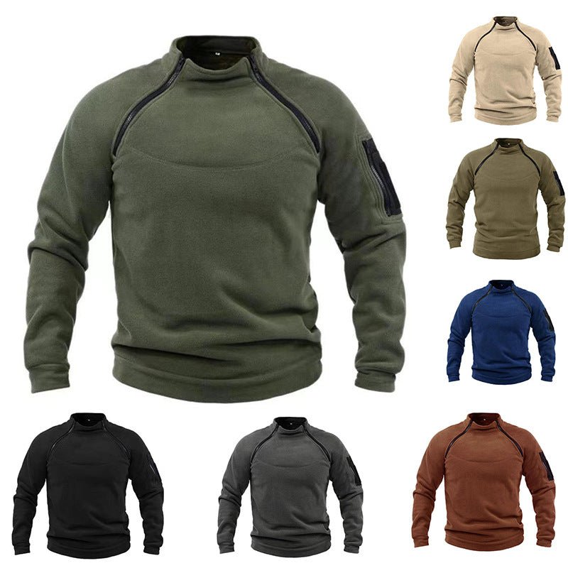 Stand Collar Men's Sweater Warm And Loose Solid Color Clothing | Luxury Home Accessories | Heulog Glow