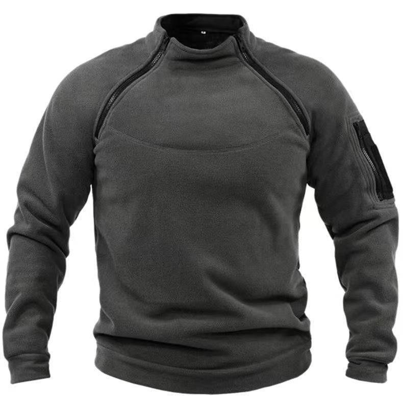 Stand Collar Men's Sweater Warm And Loose Solid Color Clothing | Luxury Home Accessories | Heulog Glow