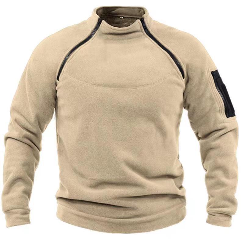Stand Collar Men's Sweater Warm And Loose Solid Color Clothing | Luxury Home Accessories | Heulog Glow
