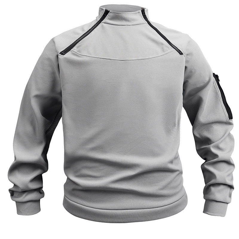 Stand Collar Men's Sweater Warm And Loose Solid Color Clothing | Luxury Home Accessories | Heulog Glow