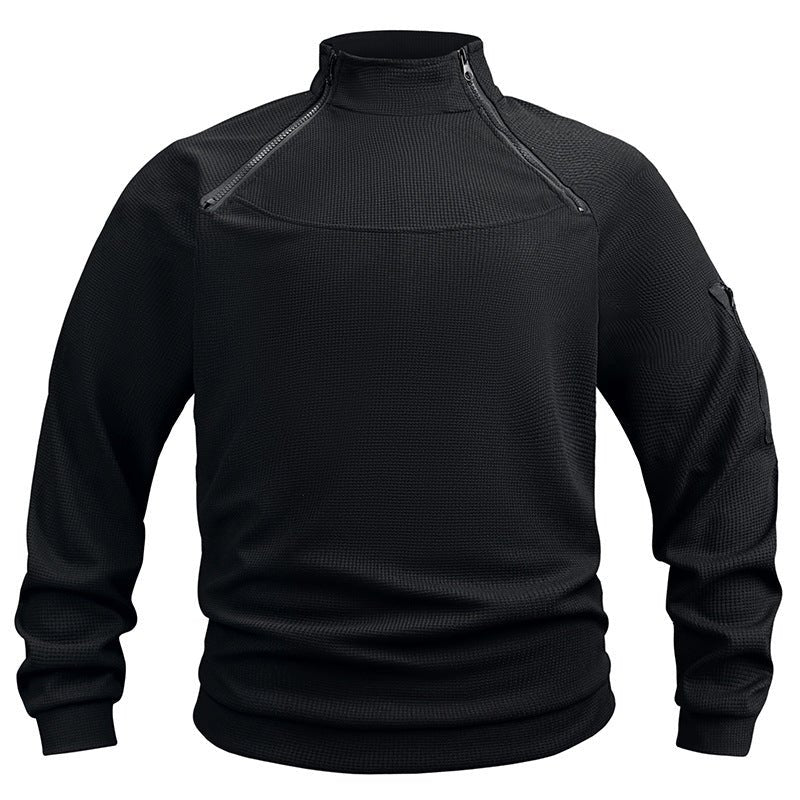 Stand Collar Men's Sweater Warm And Loose Solid Color Clothing | Luxury Home Accessories | Heulog Glow