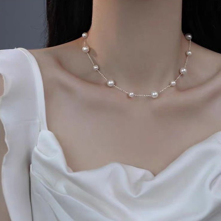 Starry Sky Shell Pearls Couple Valentine's Day Gift Necklace | Luxury Home Accessories | Heulog Glow
