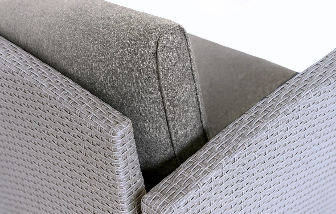 Stockholm 6 Seater Grey Rattan Garden Corner Dining Set | Luxury Home Accessories | Heulog Glow