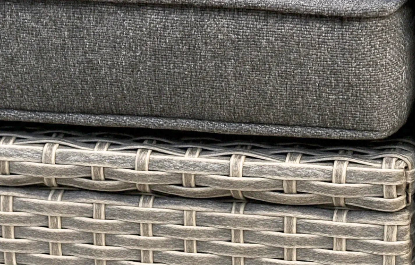 Stockholm Rattan Grey 4 Seater Garden Chaise Lounge & Armchair Set | Luxury Home Accessories | Heulog Glow