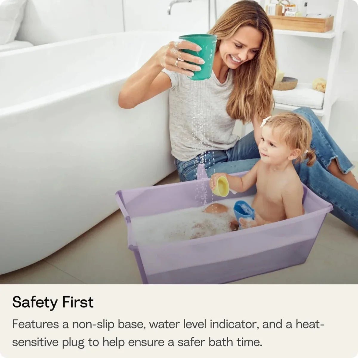 Stokke Flexi Bath X-Large Baby Bath - White | Luxury Home Accessories | Heulog Glow