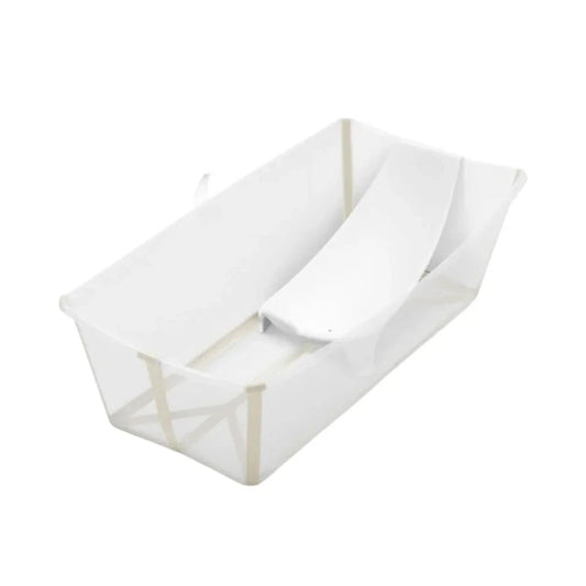 Stokke Flexi Bath X-Large Bath & Flexi Newborn Support Bundle - Sandy Beige | Luxury Home Accessories | Heulog Glow