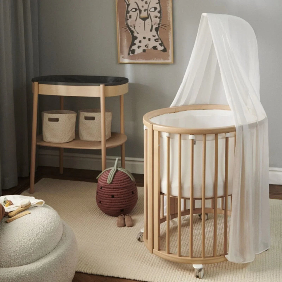 Stokke Sleepi Drape Rod - Natural | Luxury Home Accessories | Heulog Glow