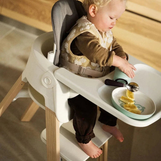 Stokke Steps Baby Set Cushion - Dark Grey Melange | Luxury Home Accessories | Heulog Glow