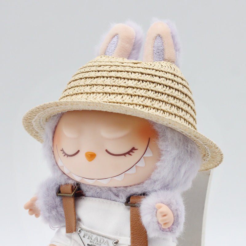 Straw Hat Woven Open Doll Decorative Accessories | Luxury Home Accessories | Heulog Glow