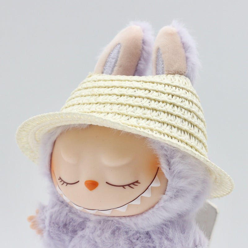 Straw Hat Woven Open Doll Decorative Accessories | Luxury Home Accessories | Heulog Glow