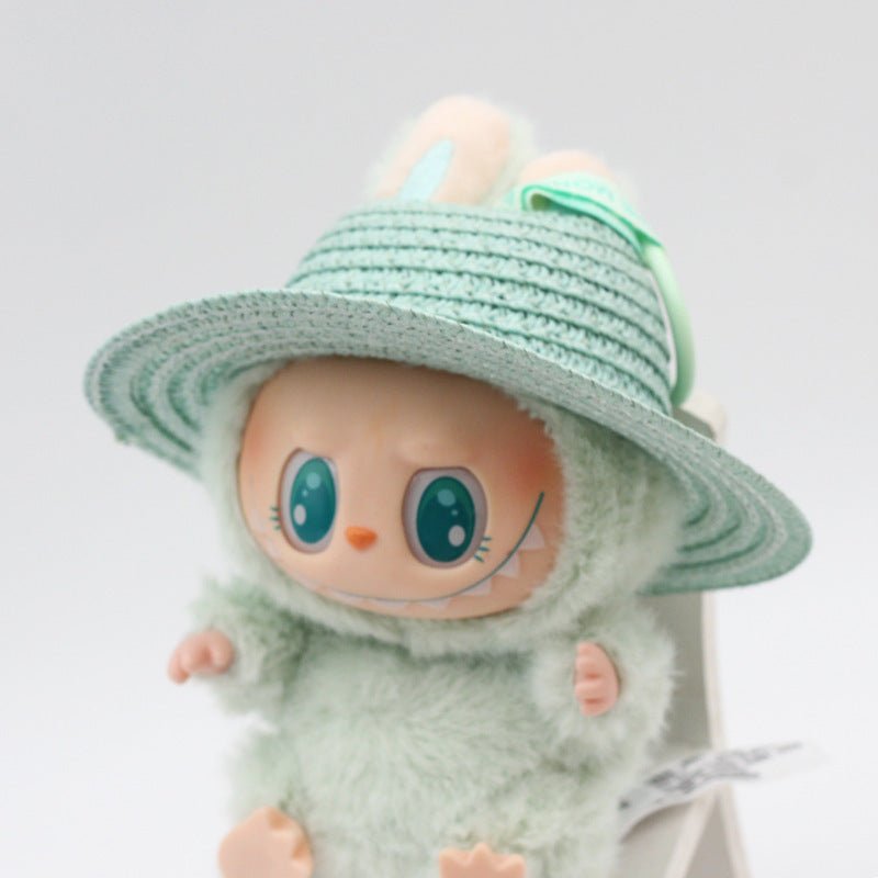 Straw Hat Woven Open Doll Decorative Accessories | Luxury Home Accessories | Heulog Glow