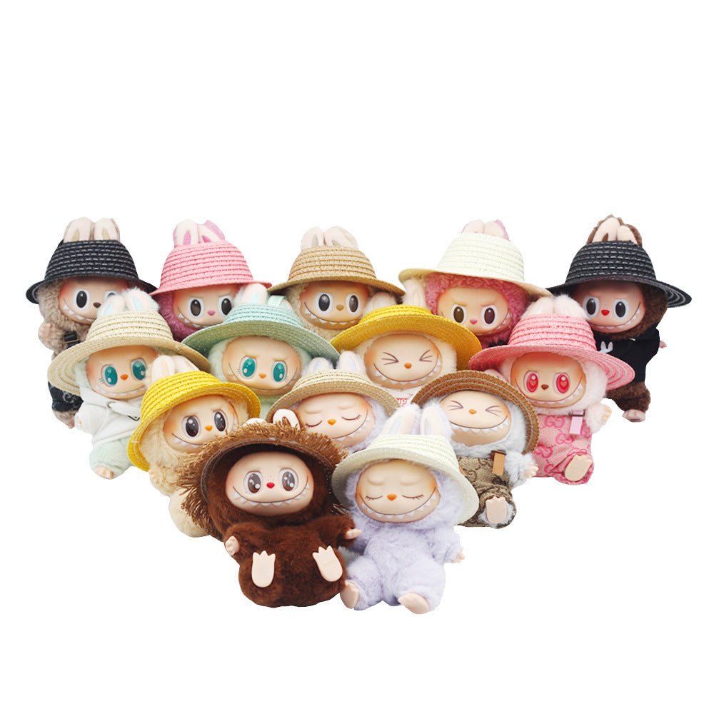 Straw Hat Woven Open Doll Decorative Accessories | Luxury Home Accessories | Heulog Glow