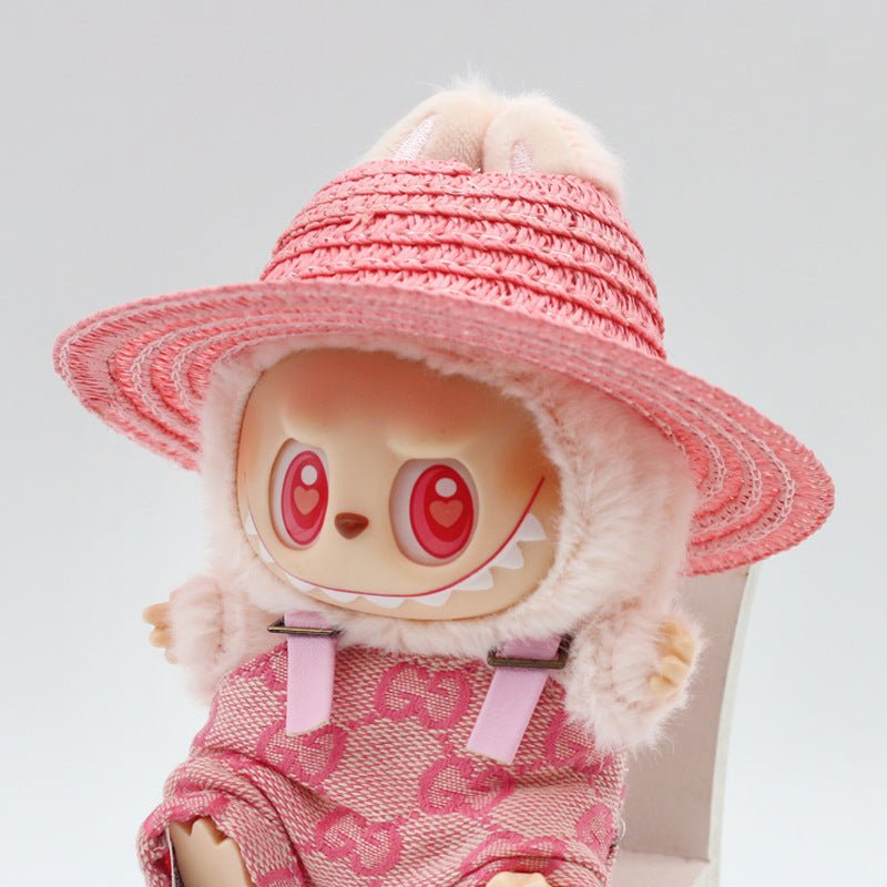 Straw Hat Woven Open Doll Decorative Accessories | Luxury Home Accessories | Heulog Glow