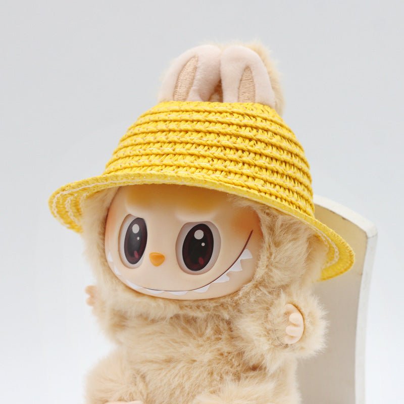 Straw Hat Woven Open Doll Decorative Accessories | Luxury Home Accessories | Heulog Glow