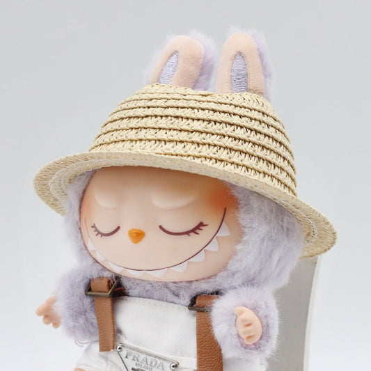 Straw Hat Woven Open Doll Decorative Accessories | Luxury Home Accessories | Heulog Glow