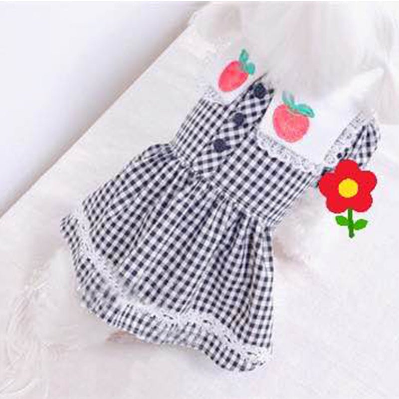 Strawberry embroidery pet clothes | Luxury Home Accessories | Heulog Glow