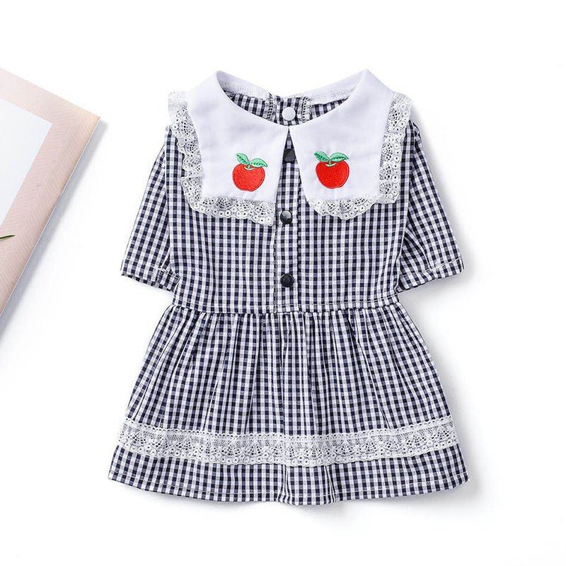 Strawberry embroidery pet clothes | Luxury Home Accessories | Heulog Glow
