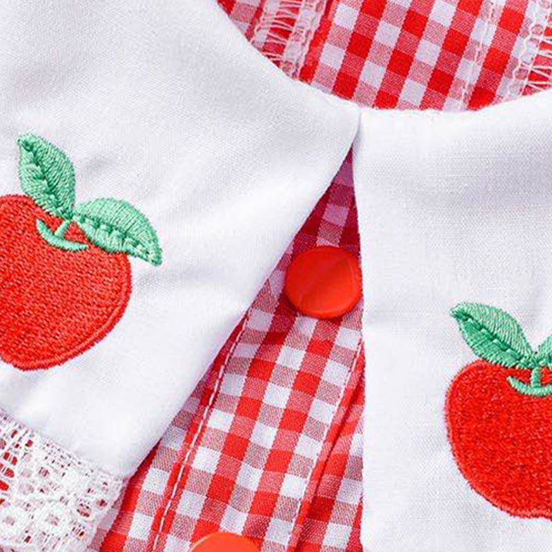 Strawberry embroidery pet clothes | Luxury Home Accessories | Heulog Glow