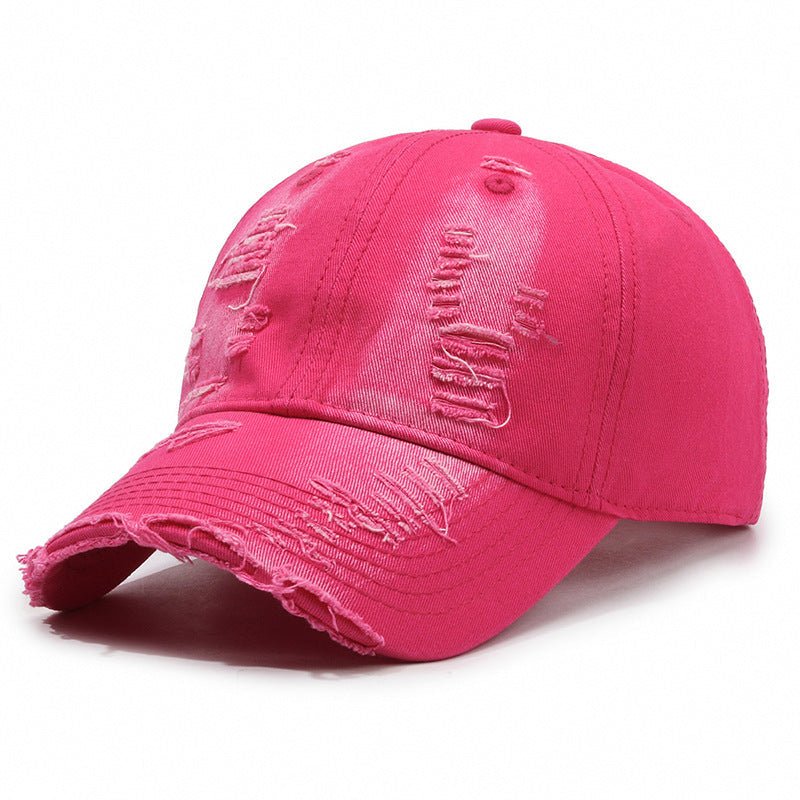 Street Hole Vintage Baseball Cap Men Do The Old Cowboy Washed | Luxury Home Accessories | Heulog Glow